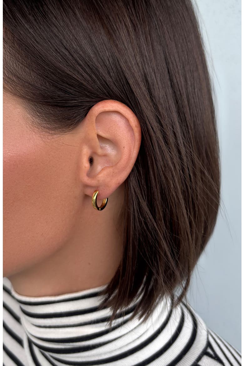 Detachable Cubic Zirconia Star Huggie Hoop Earrings, Alternate, color, GOLD