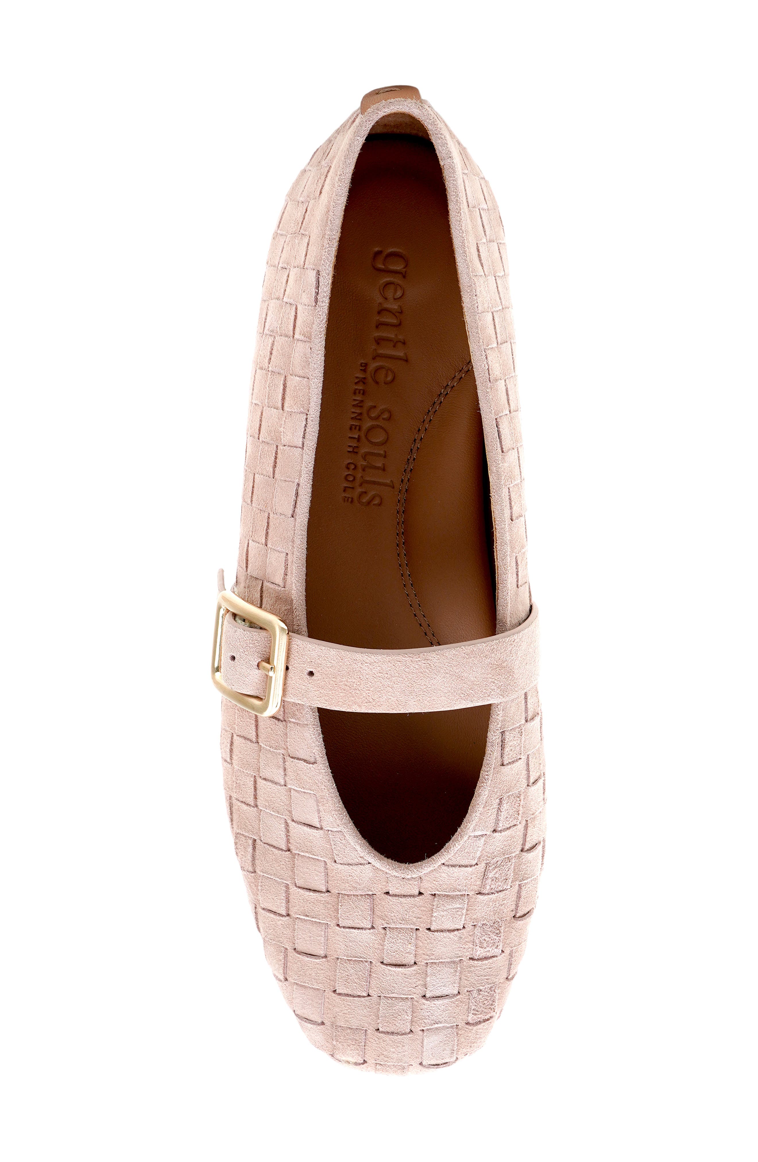 Winifred Woven Mary Jane Flat, Alternate, color, LIGHT PINK SUEDE