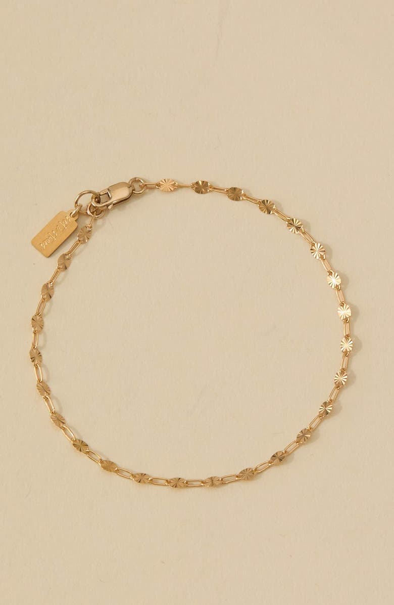 Set & Stones Rio Anklet, Alternate, color, Gold