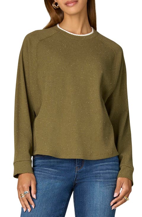 Raglan Sleeve Rib Top