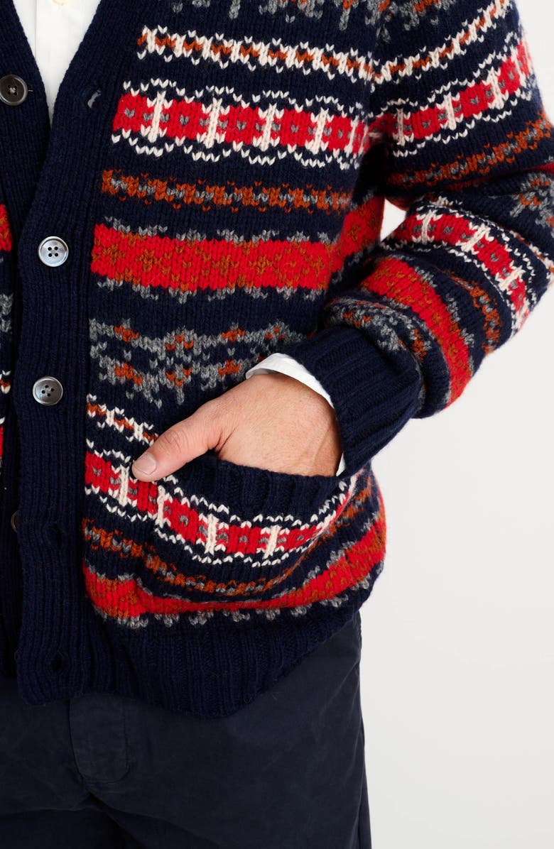 Alex Mill Fair Isle Wool Blend Cardigan, Alternate, color,