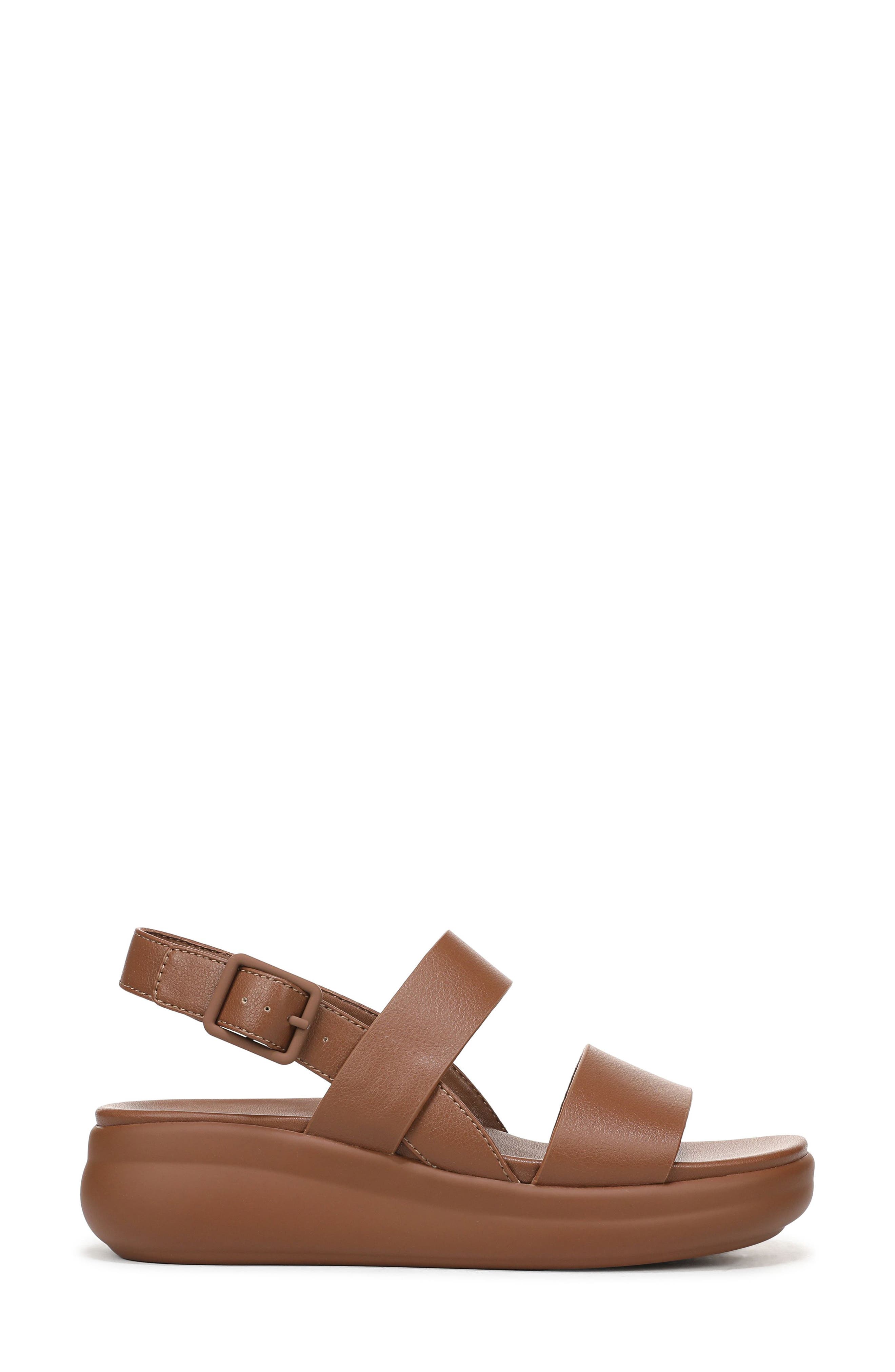 Coast Slingback Platform Sandal, Alternate, color, WALNUT BROWN FAUX LEATHER