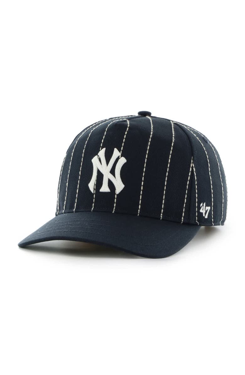 '47 Men's '47 x Rawlings Navy New York Yankees Pinstripe Hitch Adjustable Hat, Alternate, color, Navy