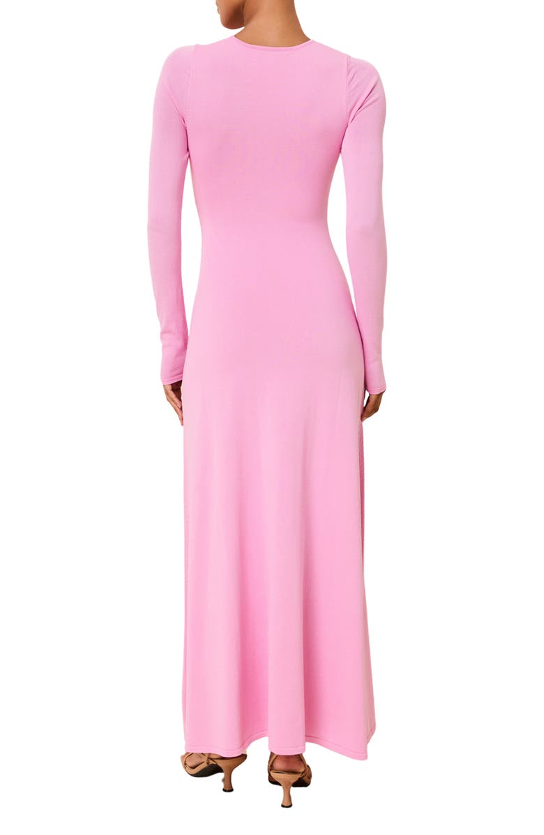 Solid & Striped The Dora Long Sleeve Maxi Dress, Alternate, color, Bon Bon