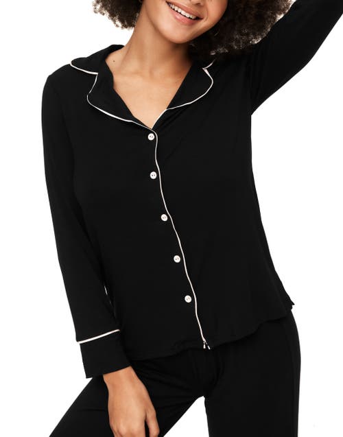 Adore Me Matilda Knit Pajama Set In Black