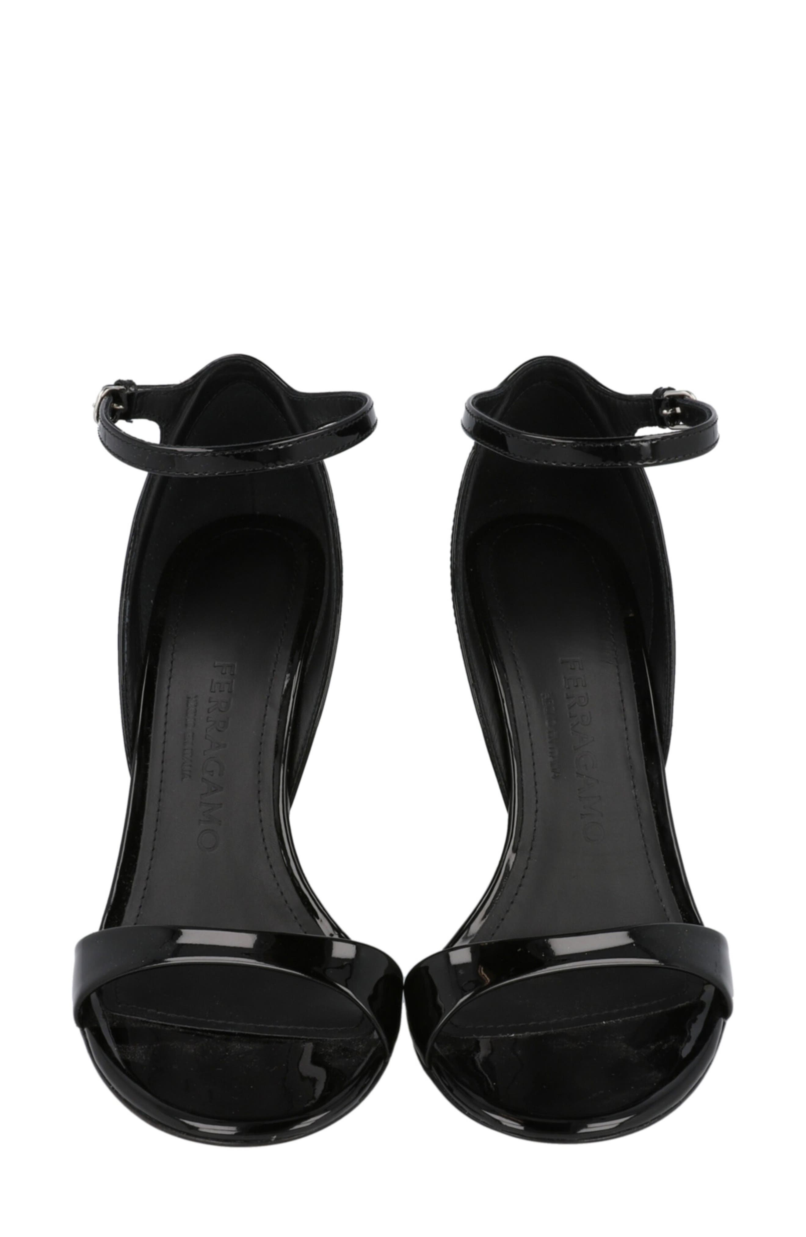 FERRAGAMO Vidette Wedge Sandal, Alternate, color, Black