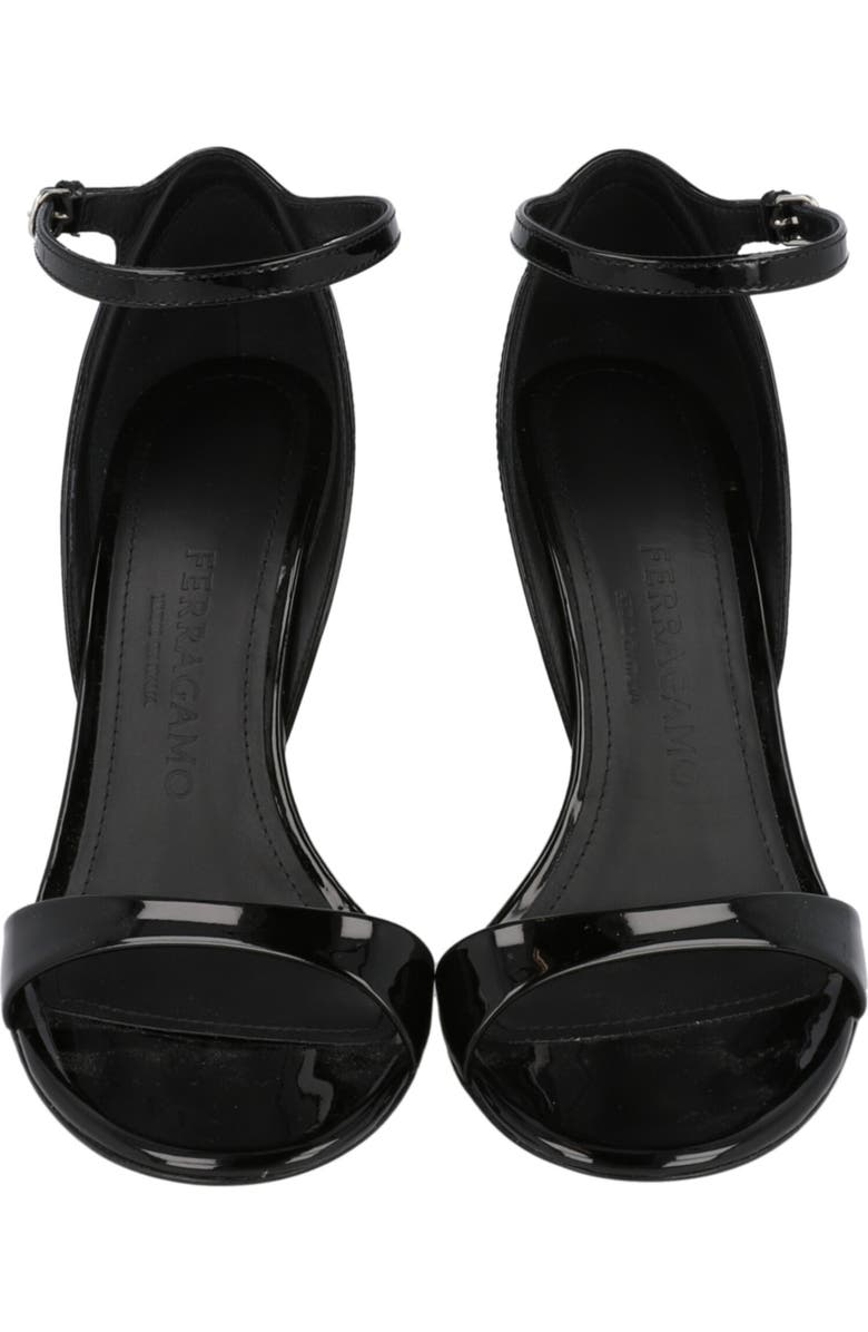 FERRAGAMO Vidette Wedge Sandal, Alternate, color, Black