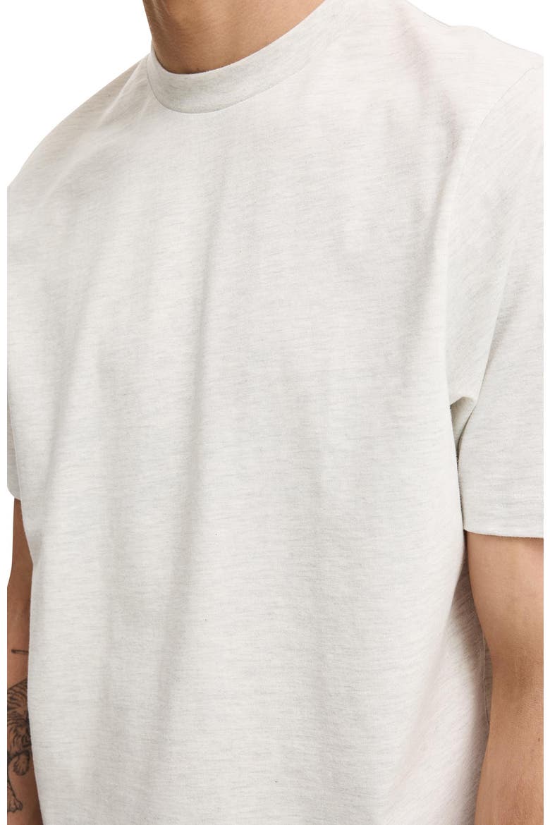 Men's Cropped Fit T-Shirt, Alternate, color, White Marle