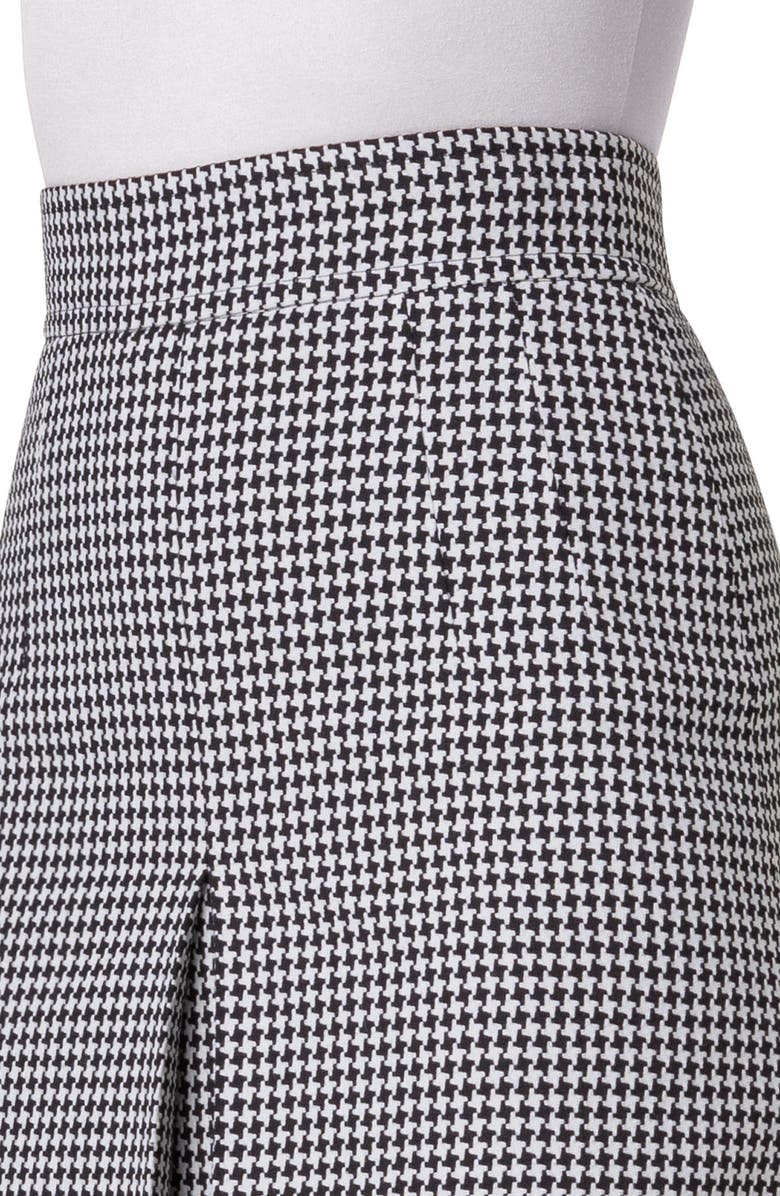 Akris punto Houndstooth Fringed Skirt, Alternate, color,