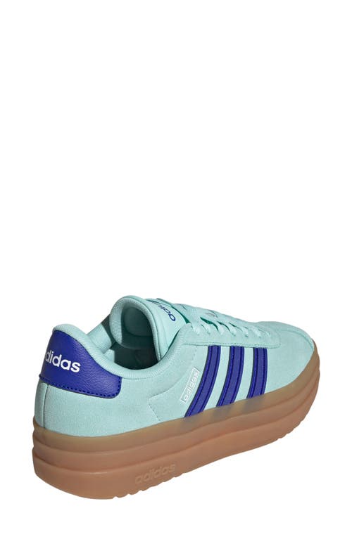 Adidas Originals Adidas Vl Court Platform Sneaker In Flash Aqua/lucid Blue/gum10