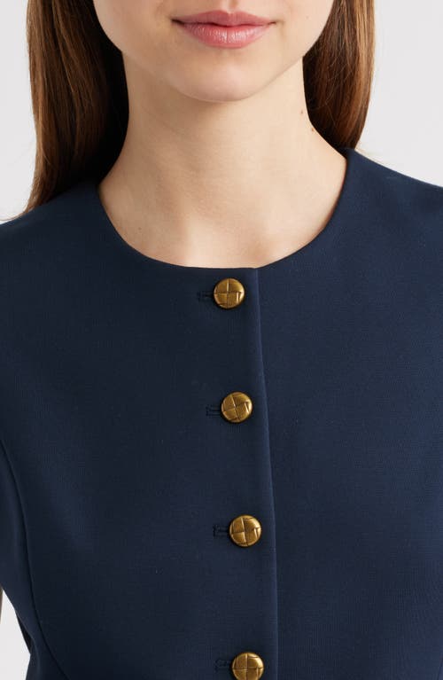 Rag & Bone Irina Button-up Vest In Blue