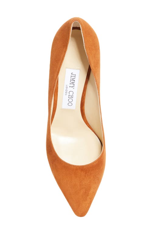Jimmy Choo Romy Pointed Toe Pump In Brown