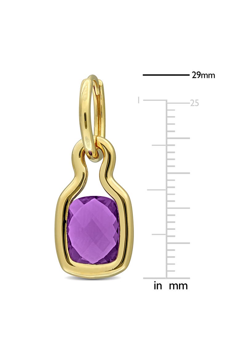 Amethyst Charm Drop Earrings, Alternate, color, PURPLE