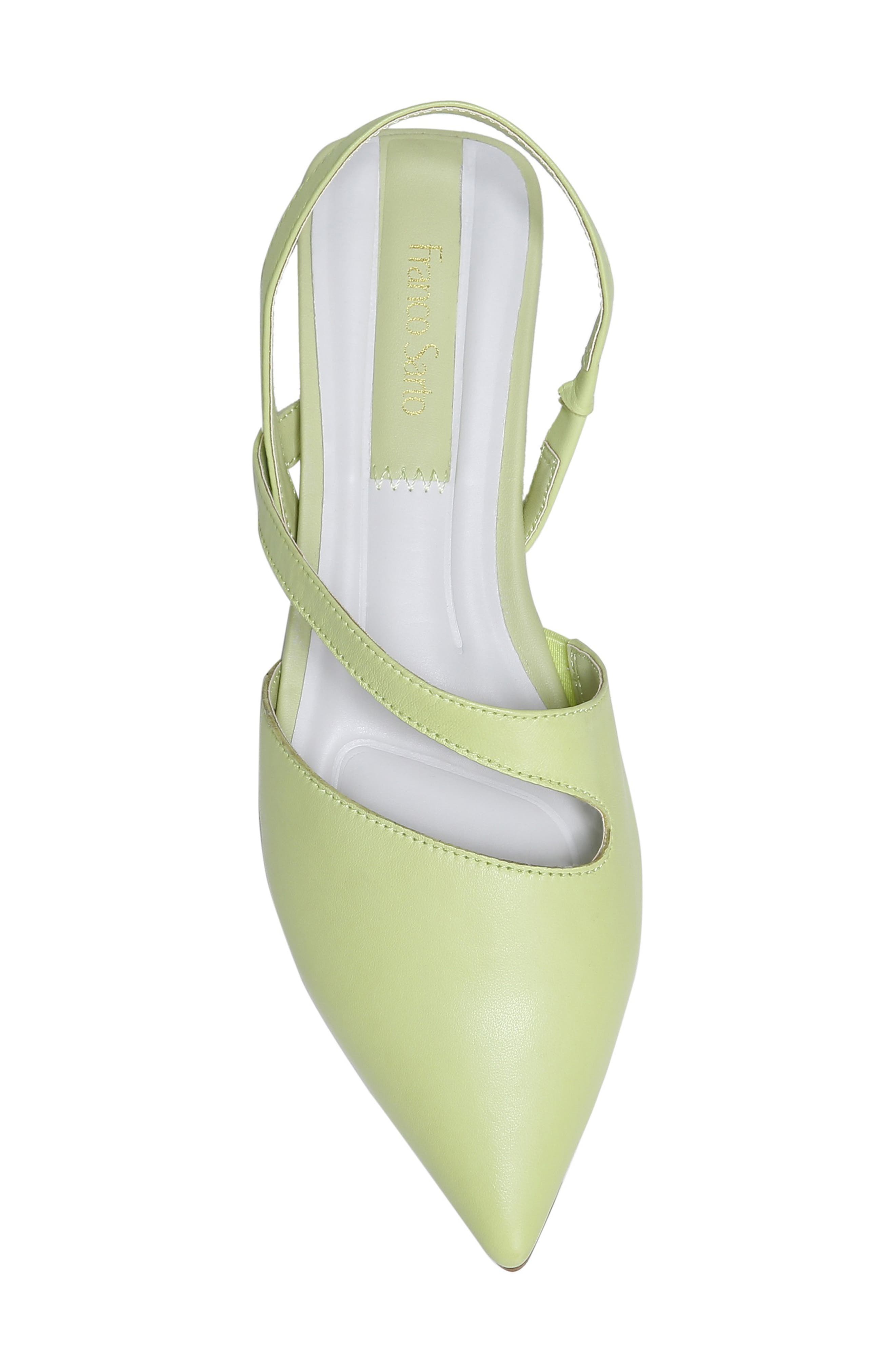 Canary Slingback Flat, Alternate, color, PISTACHIO