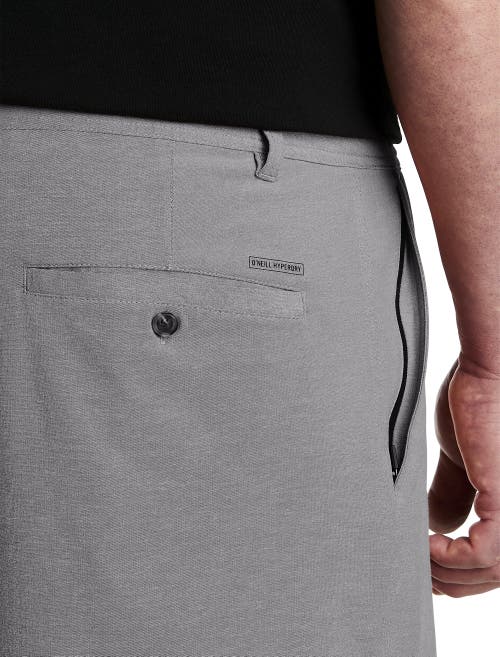 O'neill Big & Tall Reserve Light Check Hybrid Shorts In Graphite