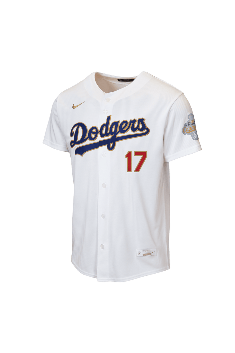 Youth Nike Shohei Ohtani White Los Angeles Dodgers 2026 Gold