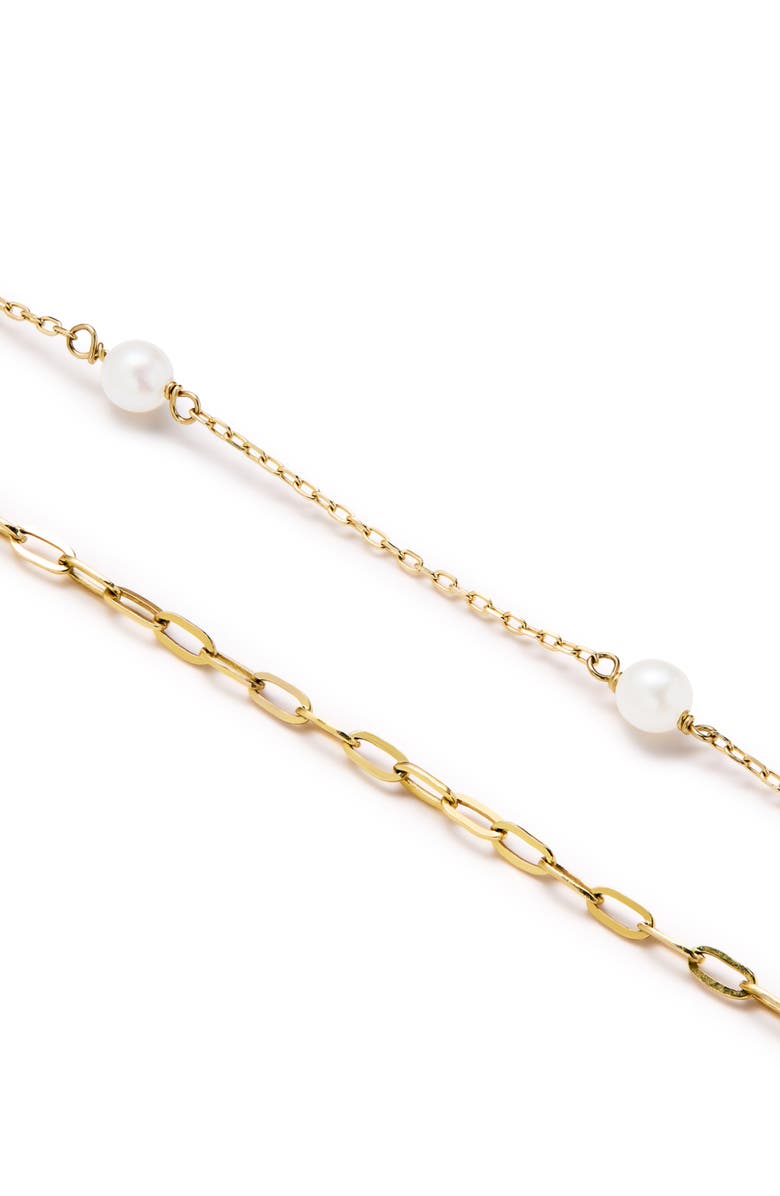 Ana Luisa Gold Pearl Bracelet - Pearl Bracelet Set, Alternate, color,