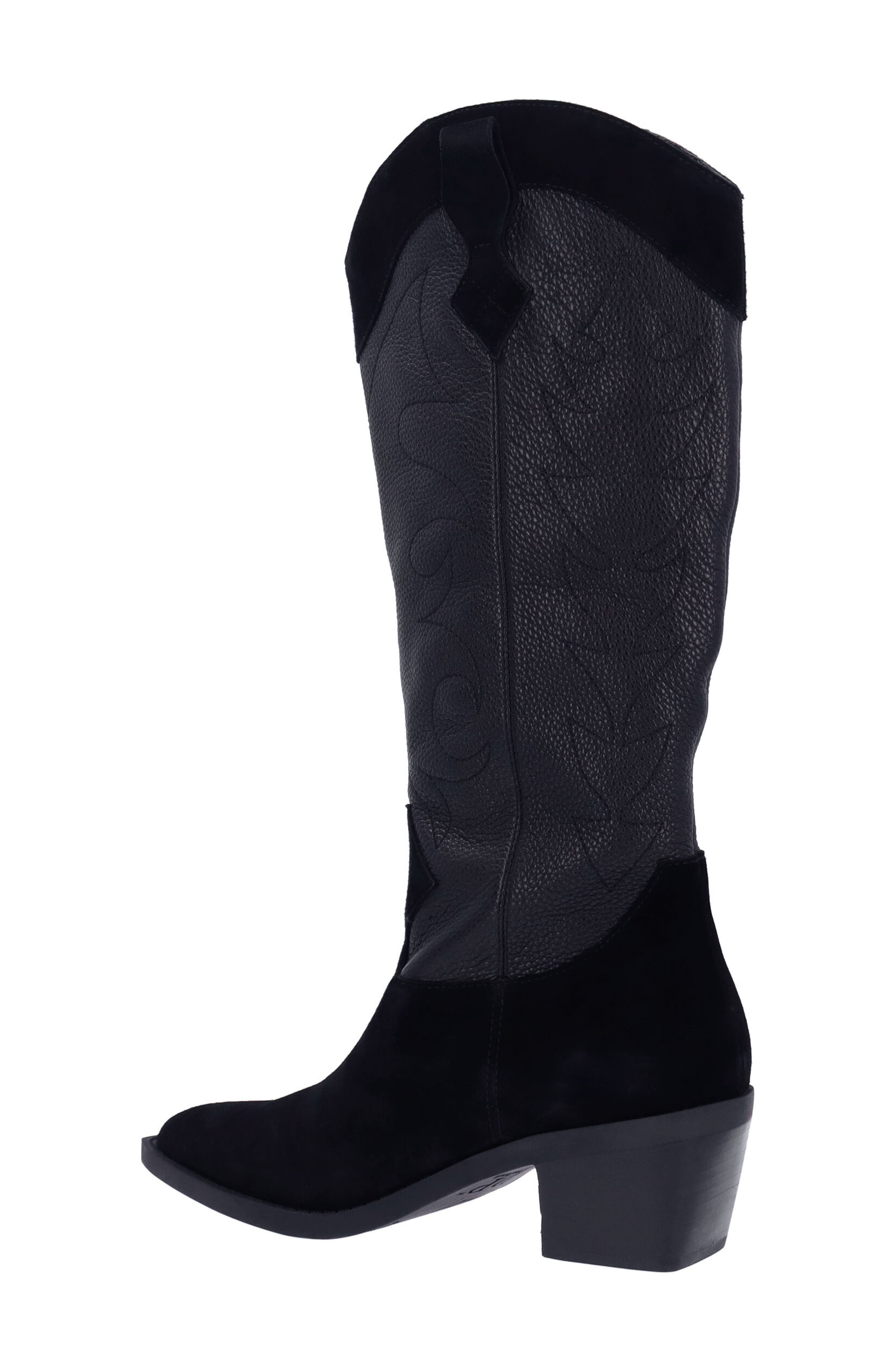 L'Amour des Pieds Veera Western Boot, Alternate, color, Black