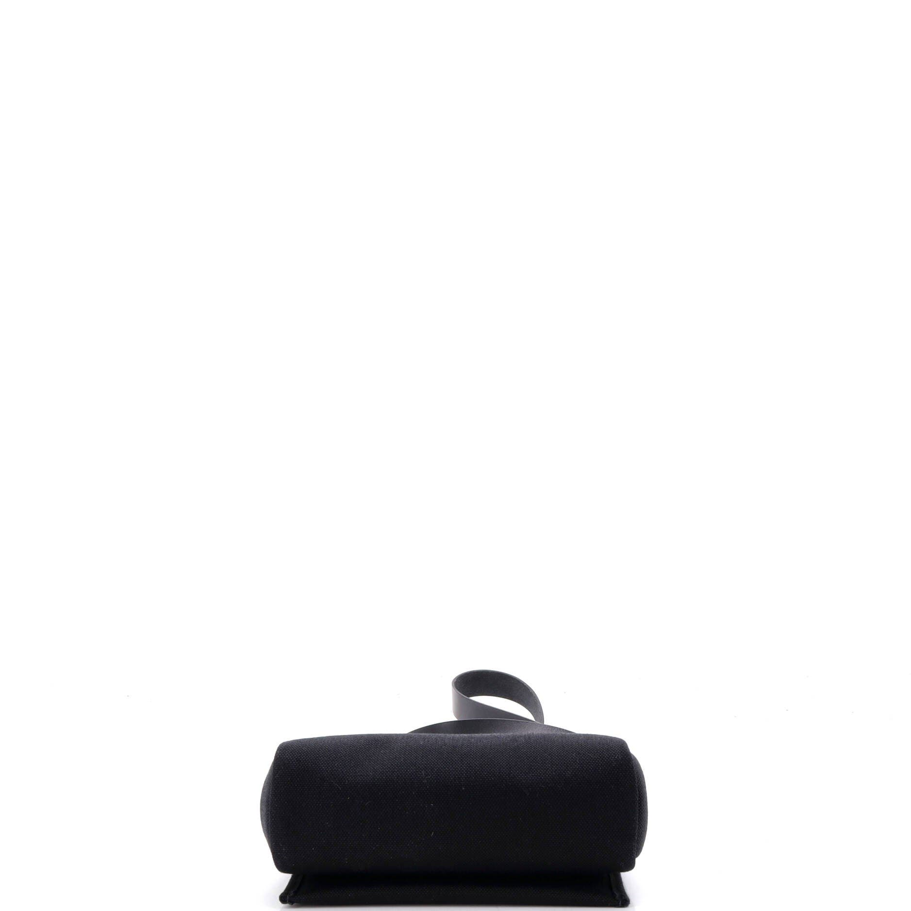 Pre-Owned Hermes Herbag Zip Toile and Leather 20, Alternate, color, Noir