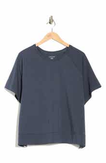 Eileen Fisher Organic Cotton Stretch Jersey Knit T-Shirt