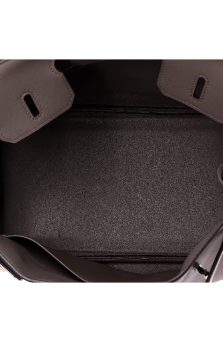 Pre-Owned Hermes Birkin Handbag Grey Swift with Palladium Hardware 25, Alternate, color, Etain