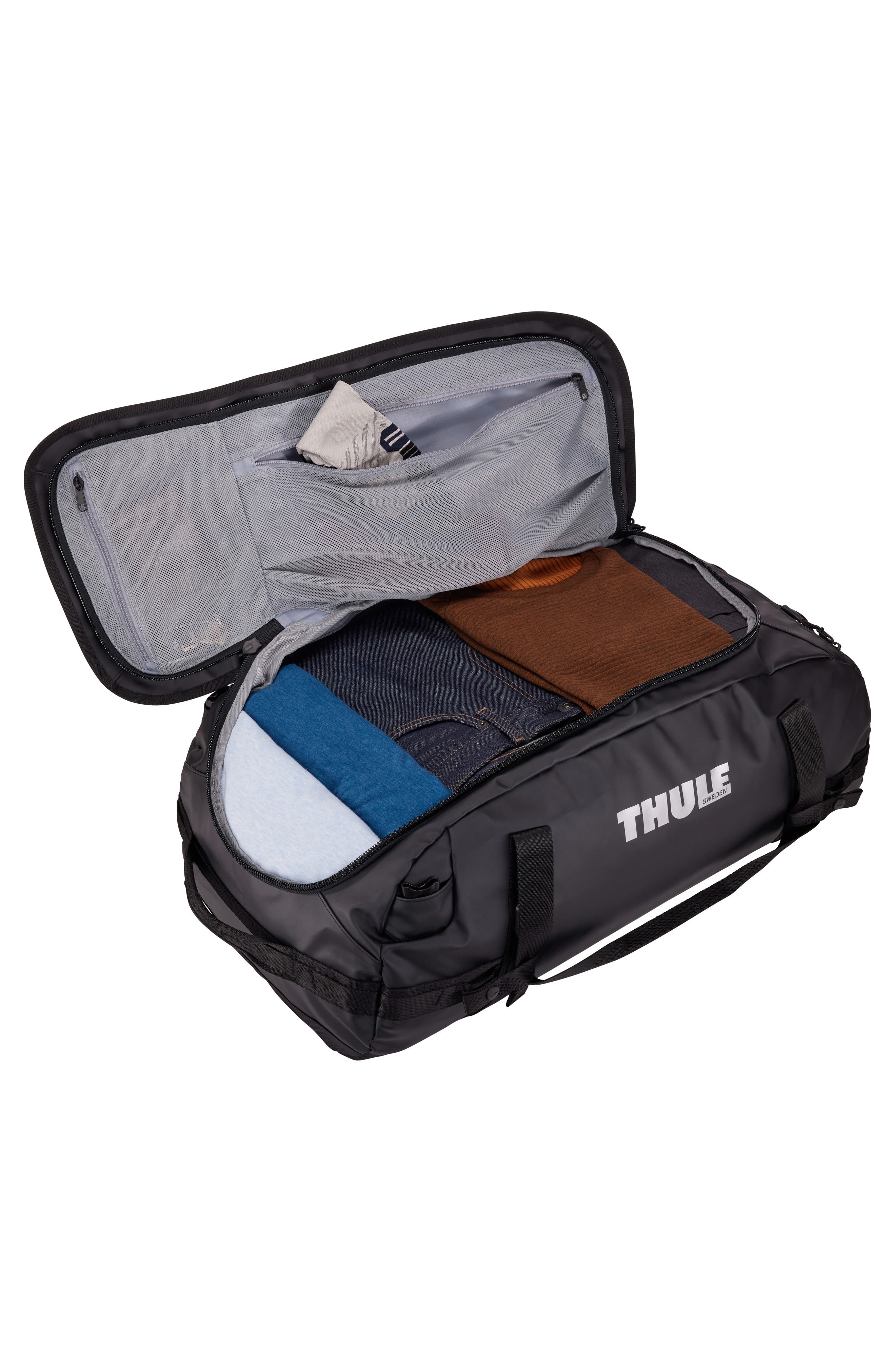 Thule Chasm 70L Duffle Bag, Alternate, color, Black