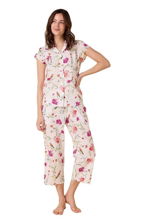 Luxe Pima Capri Floral Set