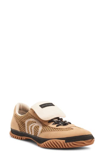 Stella Mccartney S-wave Sport Mesh Panelled Sneakers In Beige Grey