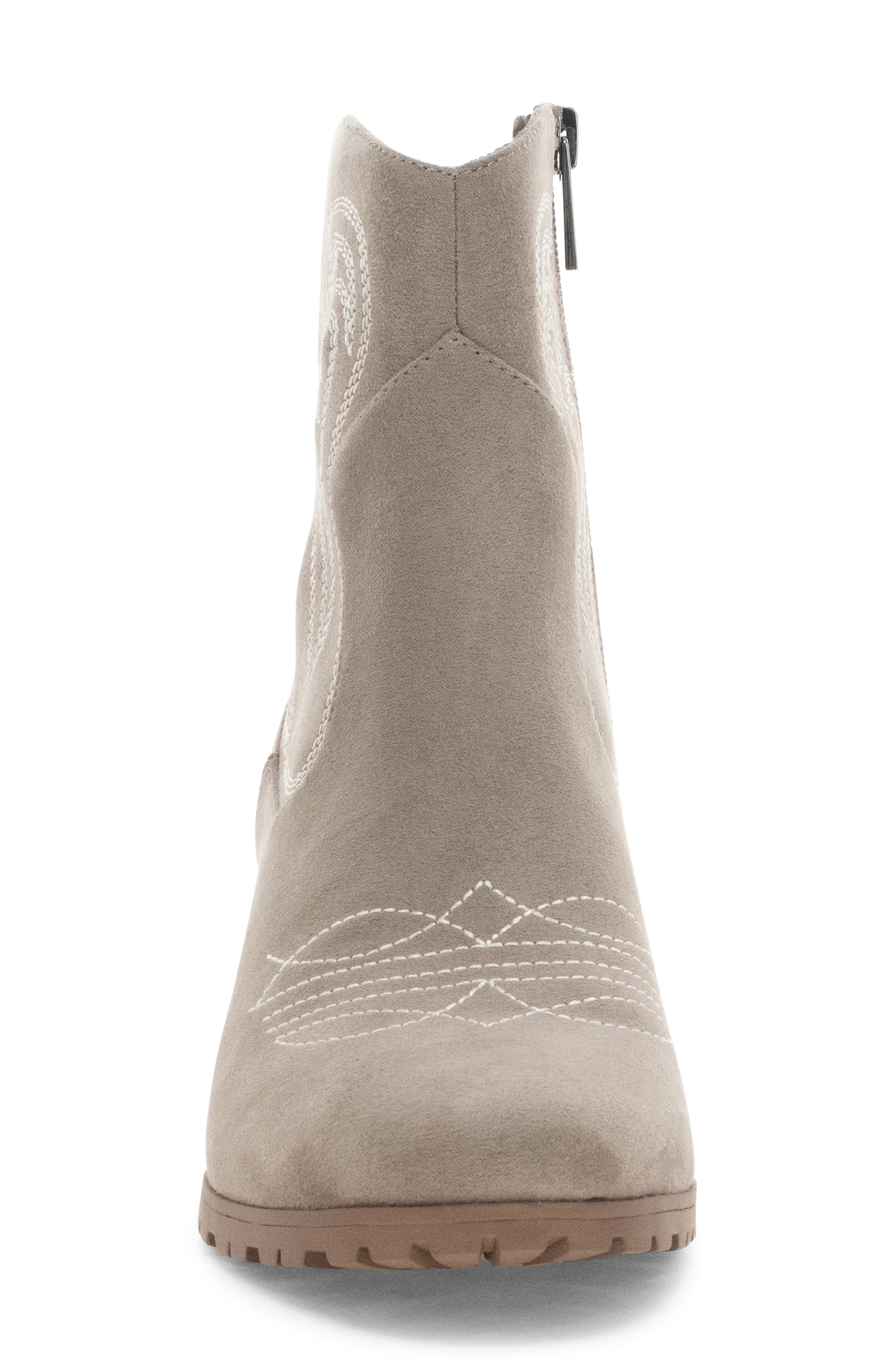 Twain Western Ankle Bootie, Alternate, color, TAUPE
