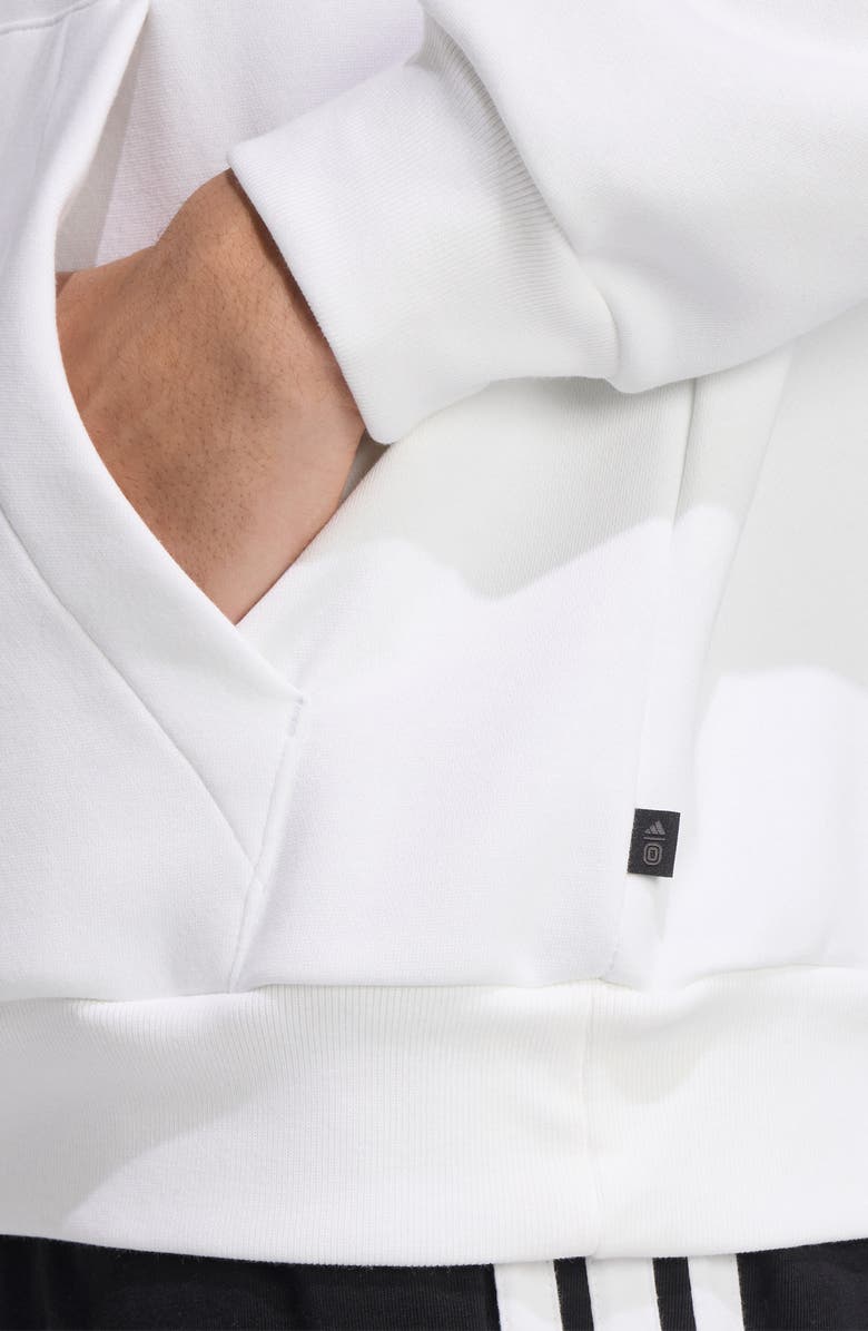 adidas x Overtime Don't Be A Fan Later Graphic Hoodie, Alternate, color, White