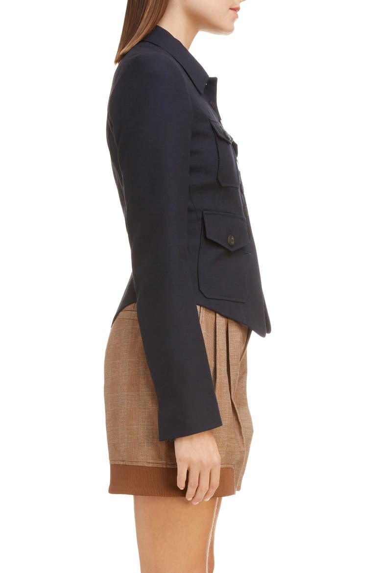 Wool Cutaway Jacket, Alternate, color, ABYSS BLUE