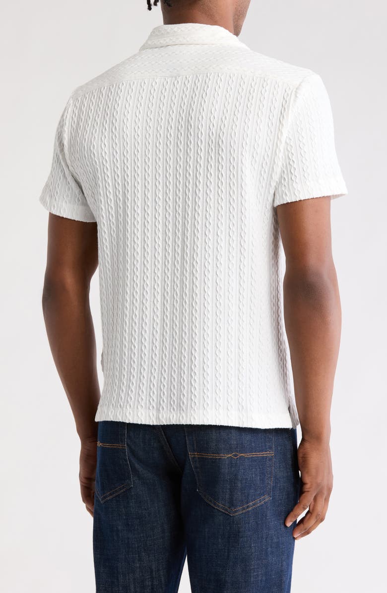 DENIM AND FLOWER Textured Camp Shirt, Alternate, color,