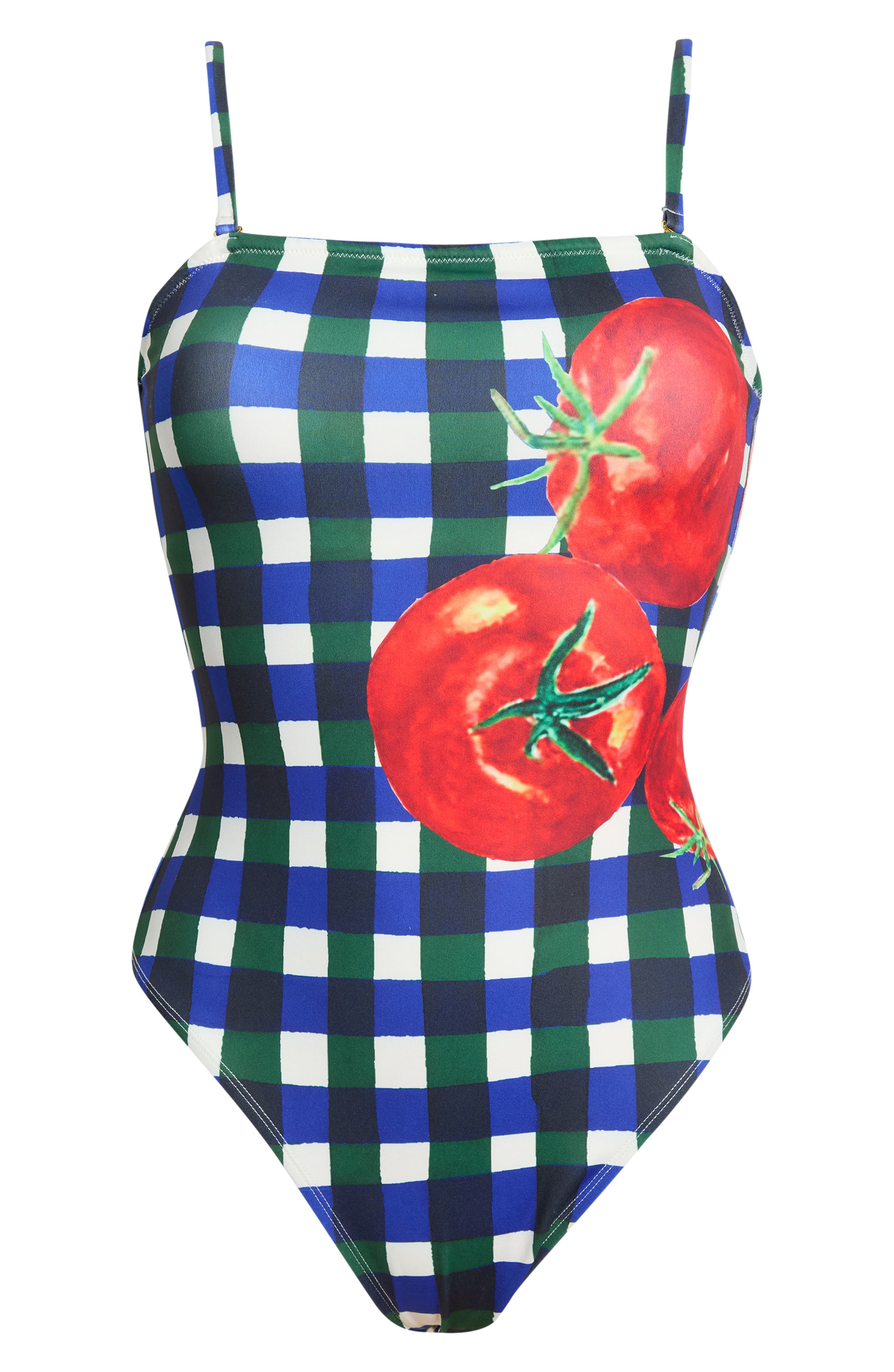 Tavy Gingham Convertible One-Piece Swimsuit (Women) | Nordstrom