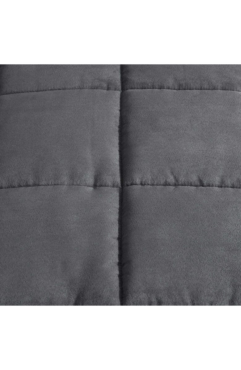 Eddie Bauer Cabin Plaid Reversible Faux Shearling Comforter Set, Alternate, color, Dark Grey