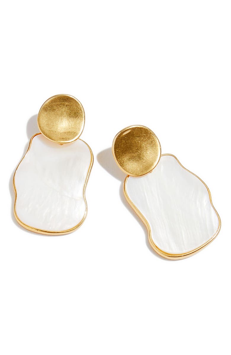 Madewell Mother-of-Pearl Statement Earrings, Main, color, 
