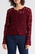 Forgotten Grace Open Stitch Button Cardigan