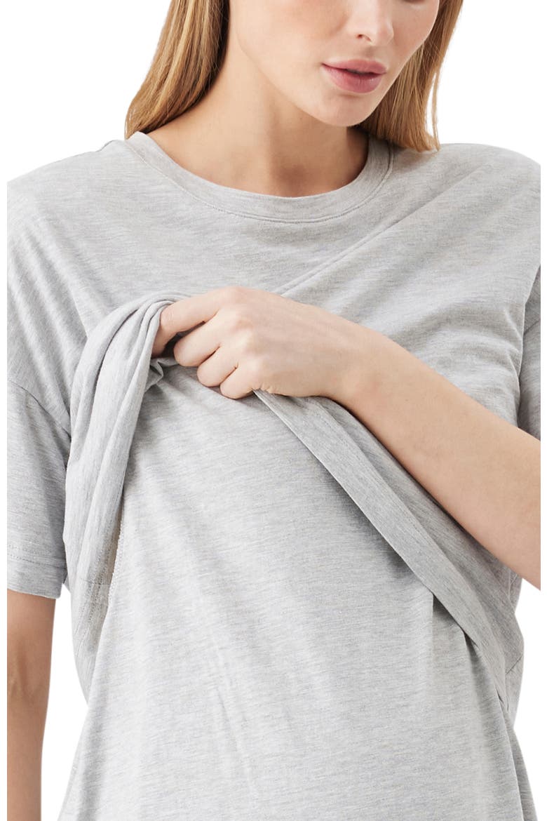 Claud Nursing Tee, Alternate, color, Grey Marle