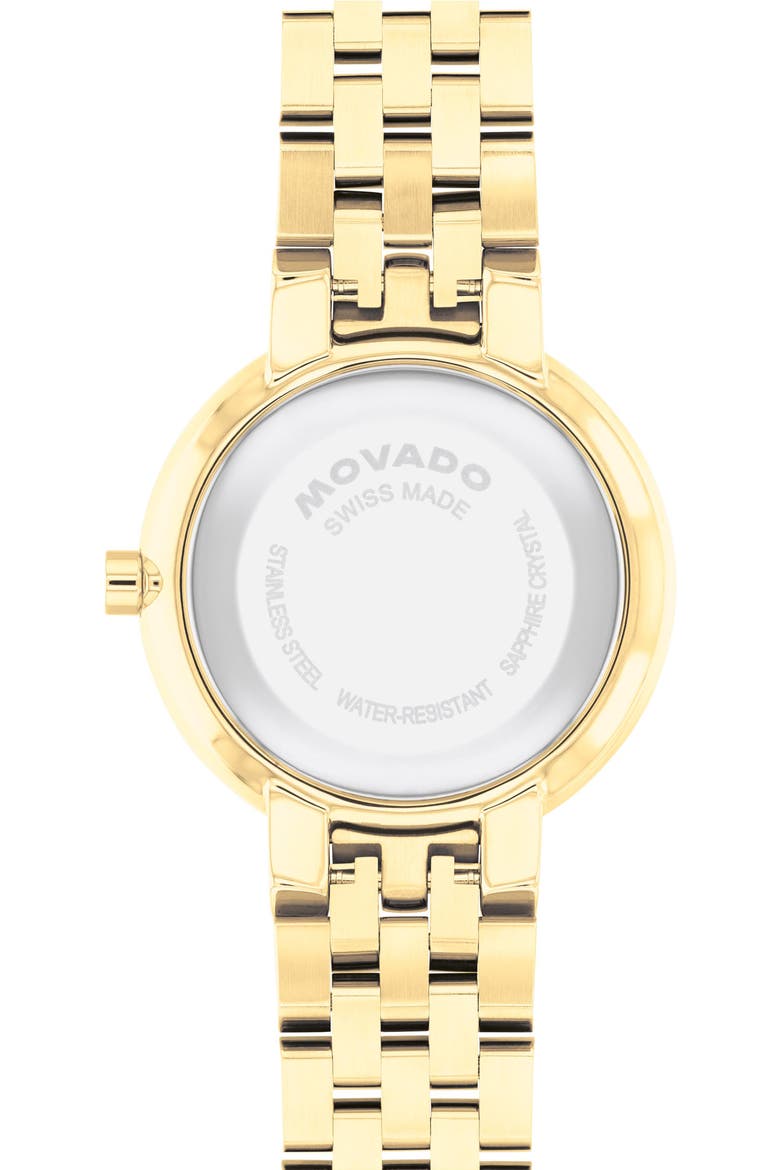 Museum Classic Lab Grown Diamond Bracelet Watch, 29.5mm, Alternate, color, IVORY/ GOLD