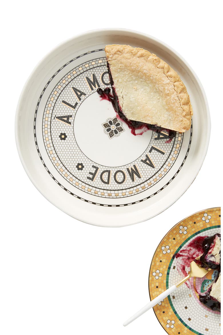 Anthropologie Bistro Pie Dish, Alternate, color, WHITE