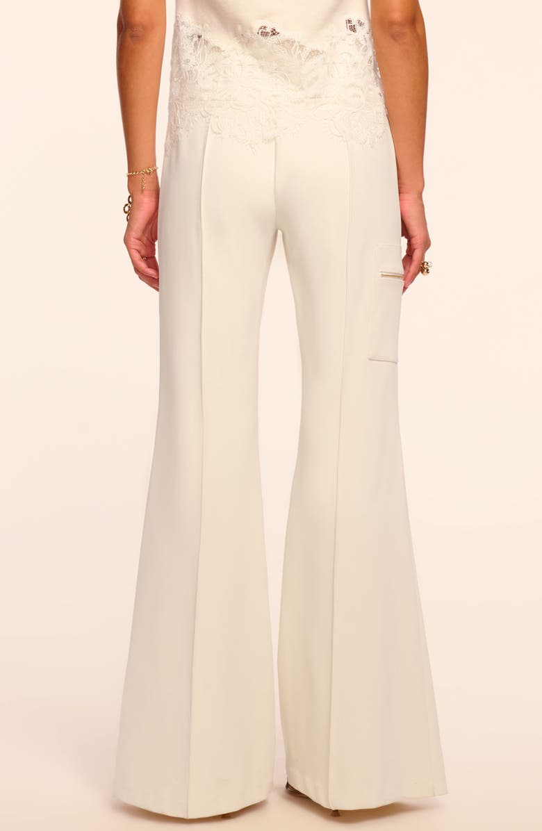 Ramy Brook Emory Zip Pocket Flare Leg Pants, Alternate, color, Winter White