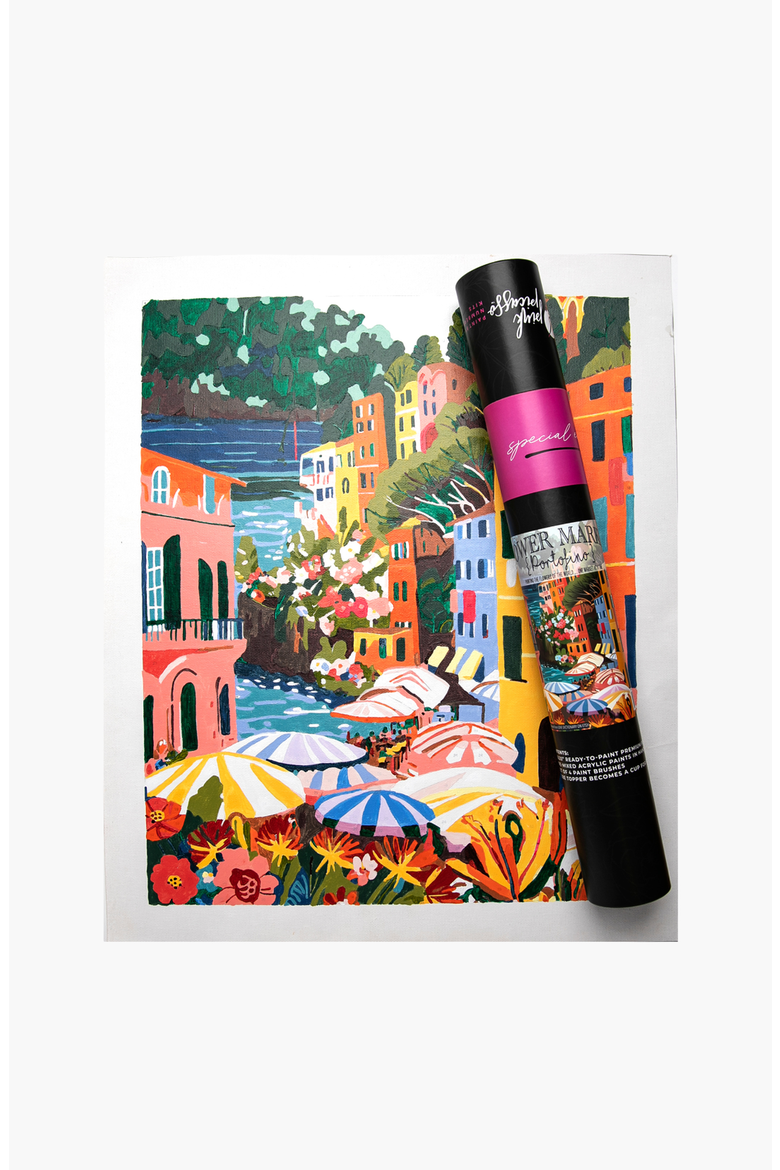 Portofino Flower Market Paint by Numbers Kit, Main, color, Multicolor