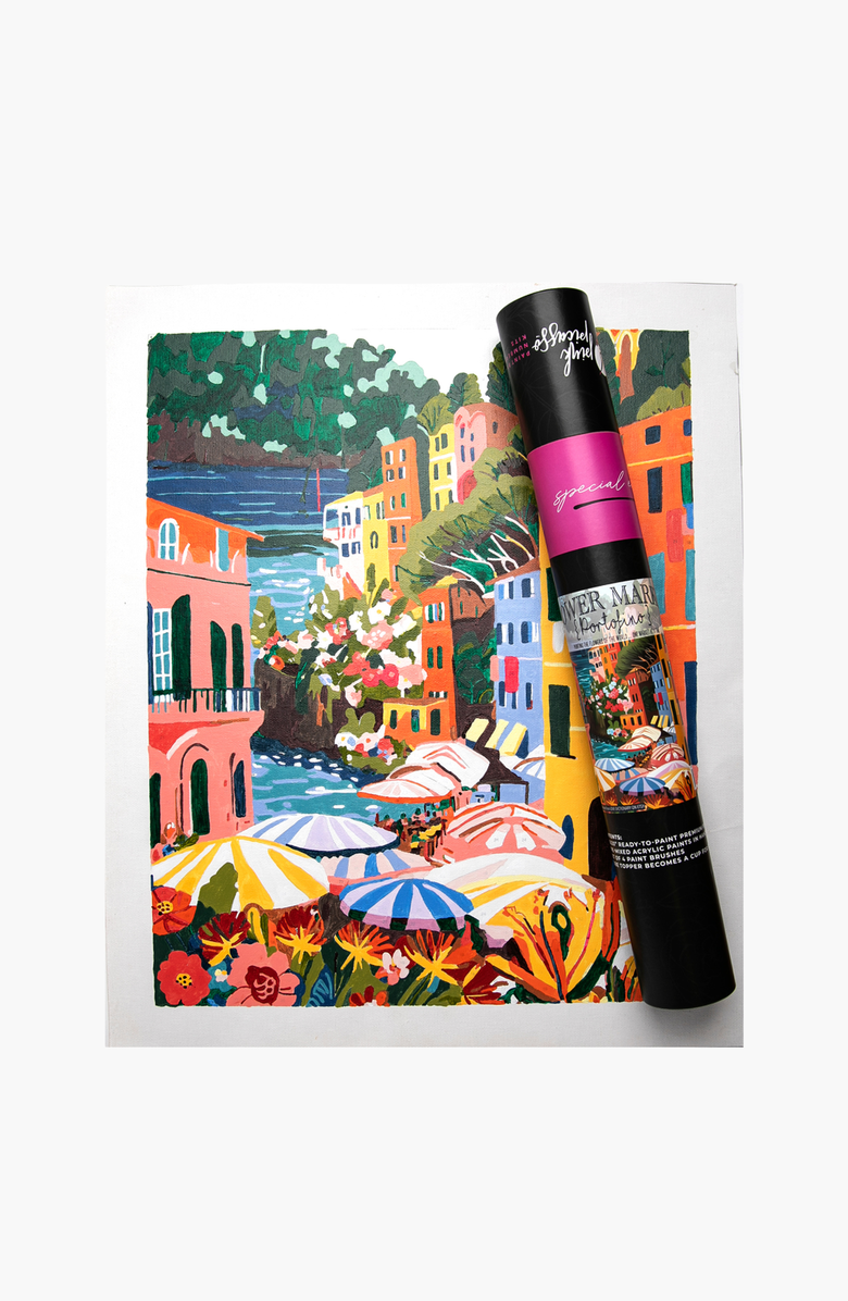 Pink Picasso Kits Portofino Flower Market Paint by Numbers Kit, Main, color, Multicolor