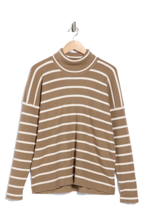 Splendid X Cella Jane Stripe Ribbed Turtleneck Sweater