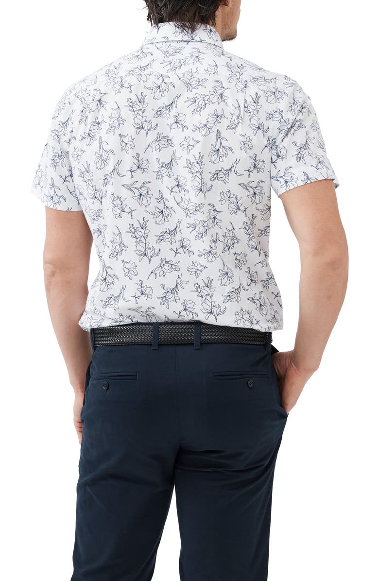 Rodd & Gunn Hildersden Floral Print Short Sleeve Cotton Button-Up Shirt, Alternate, color, 