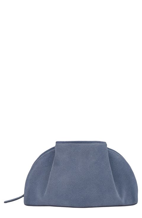 Ava Suede Clutch
