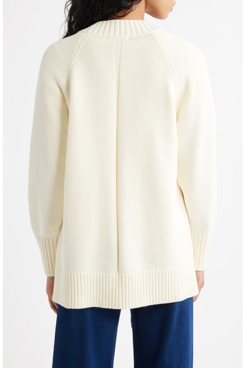 Oversized Cotton Cardigan, Alternate, color, VINTAGE IVORY