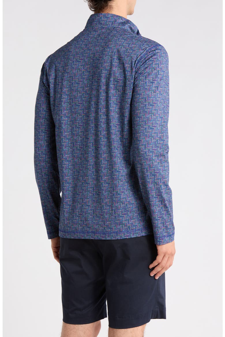 Anthony OoohCotton® Quarter Zip Pullover, Alternate, color, NAVY