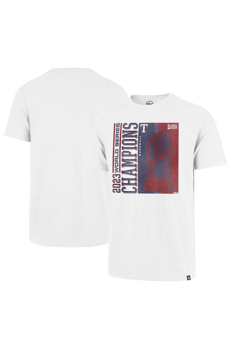 '47 Men's '47  White Texas Rangers 2023 World Series Champions Playoff Scrum T-Shirt, Alternate, color, 