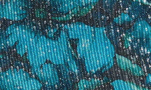 Siena Print Sequin Minidress In Multi