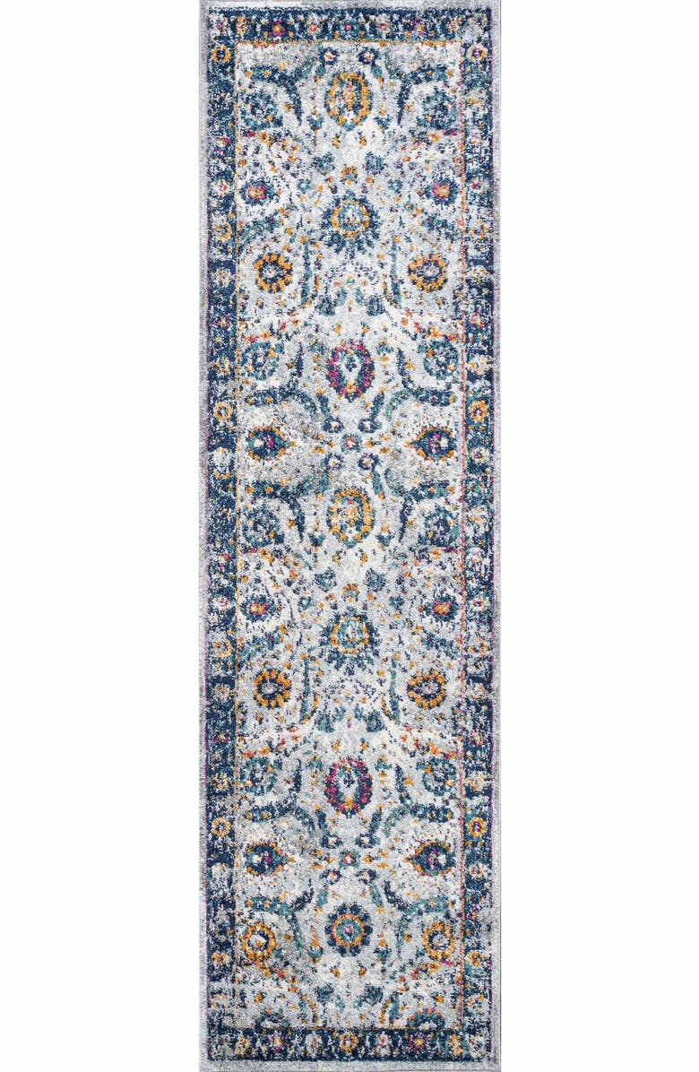 JONATHAN Y Izil Modern Persian Area Rug, Main, color, Light Gray/Blue